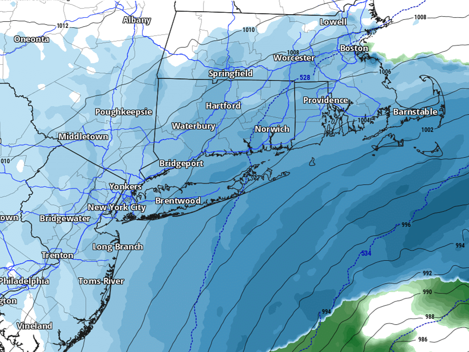 Blizzard conditions are expected as heavy snow arrives on Sunday. Here's how much is expected.