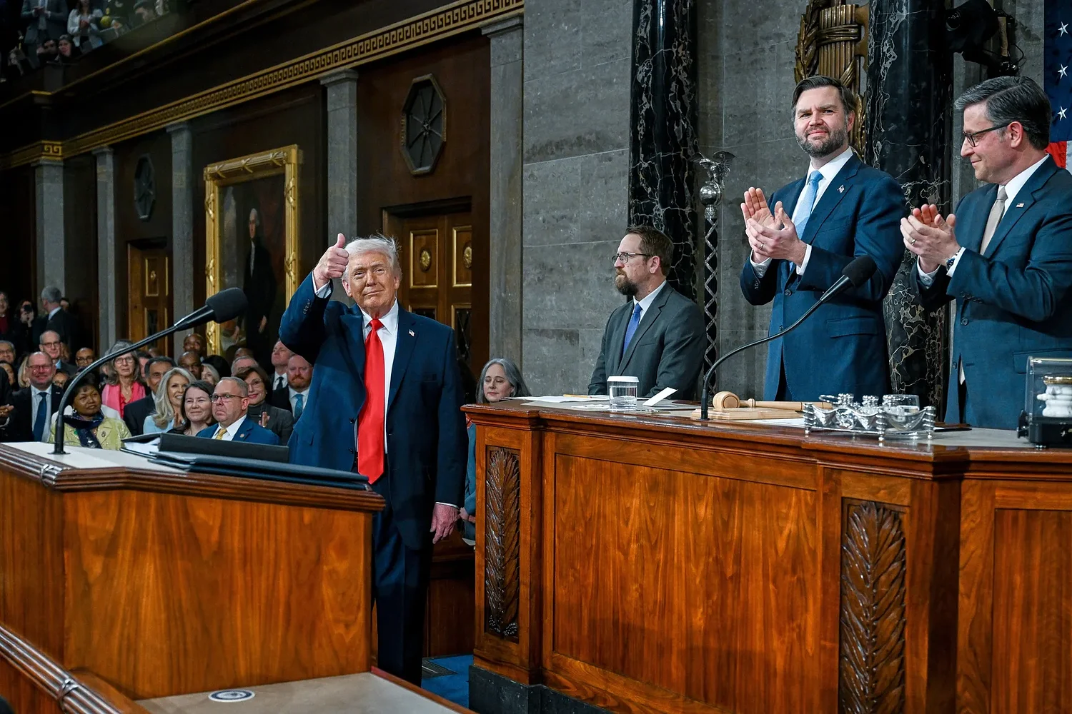 Bestowing Medals, Vilifying Democrats, Clinging to Tariffs