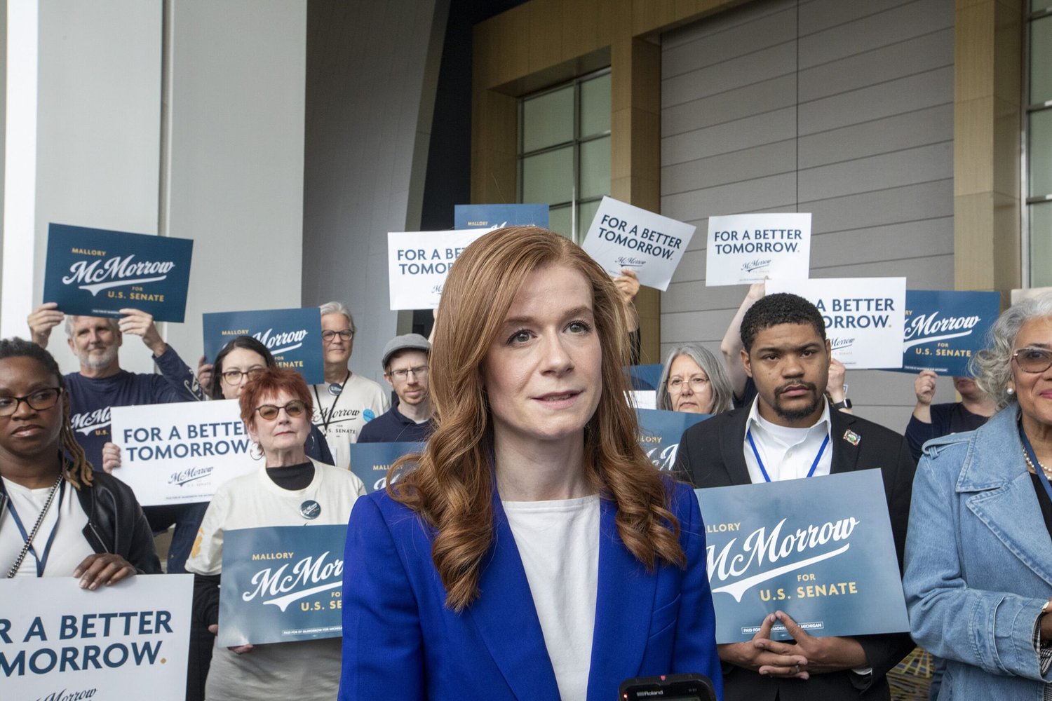 At Mich. Senate debate, McMorrow says Dems have an antisemitism problem