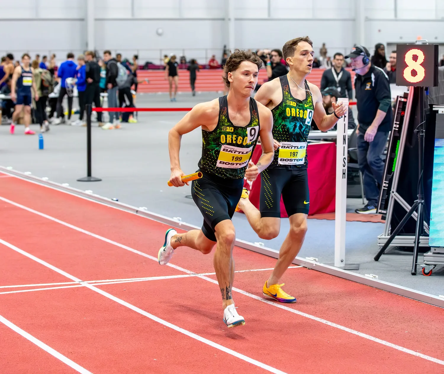 Ducks runners overcome bad weather, missed flights and a freak mishap from cheering too hard
