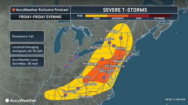Central NY weather: Strong storms expected Friday afternoon as cold front arrives