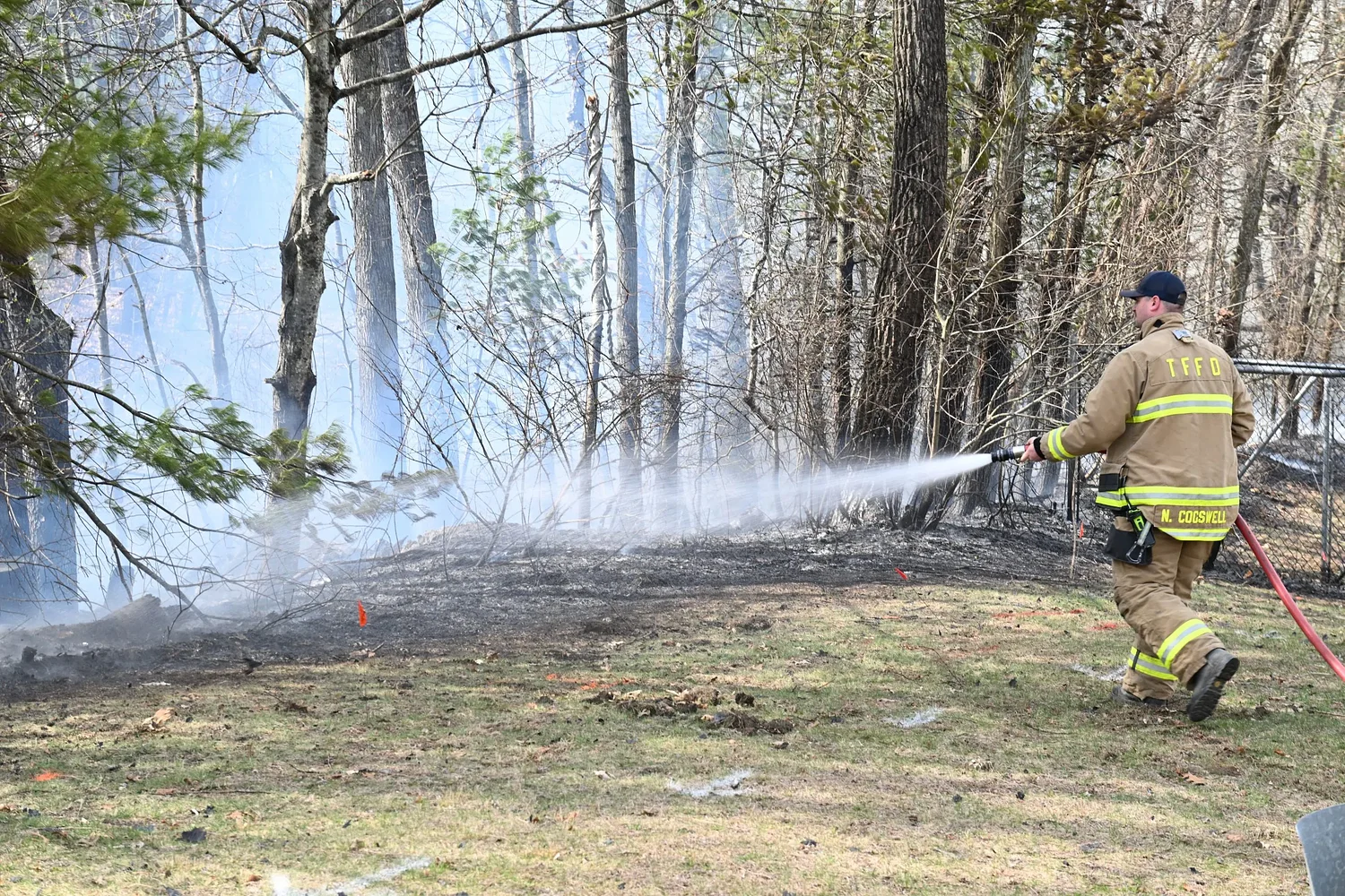 Quick response prevents building damage in Greenfield, Deerfield brush fires