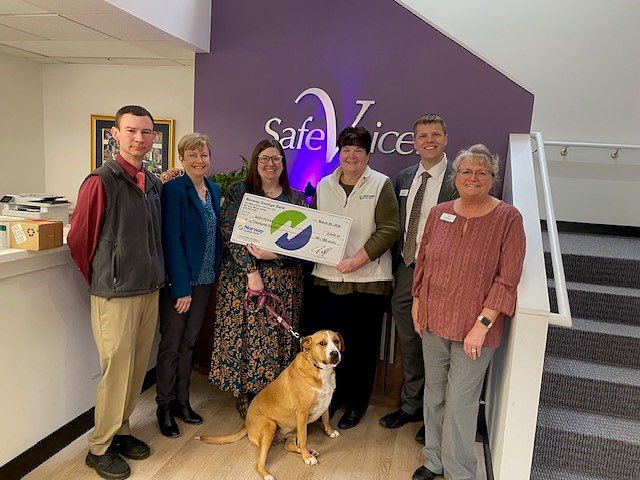 Norway Savings Bank delivers $5,000 to Safe Voices in Auburn