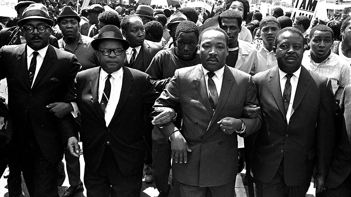 1968: MLK marches for the last time in Memphis