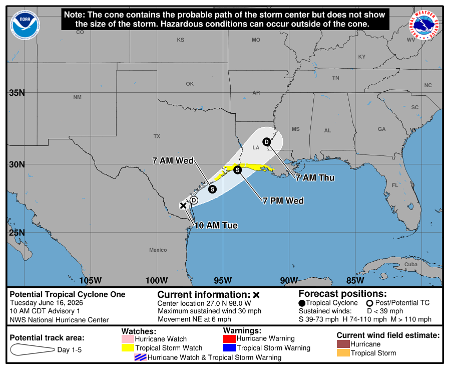 Could there be a tropical storm in the Gulf? Will it affect Alabama?