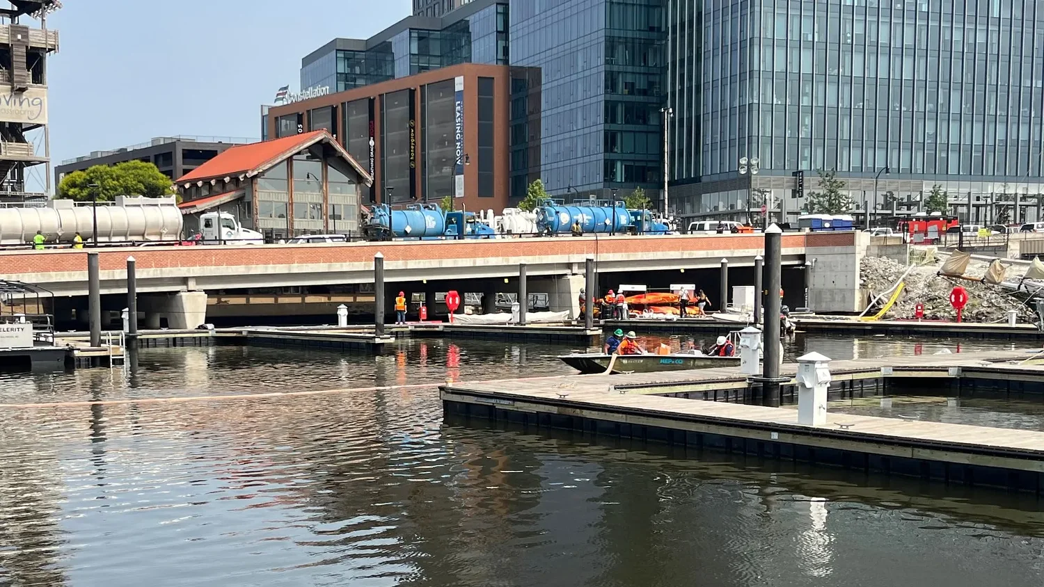 Clean-up underway after 2,000-gallon fuel spill in Baltimore’s Inner Harbor 