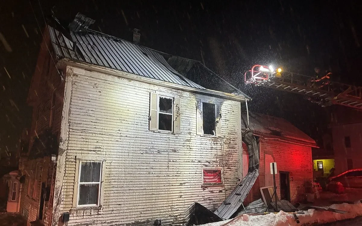 Someone set fire to a vacant Maine home