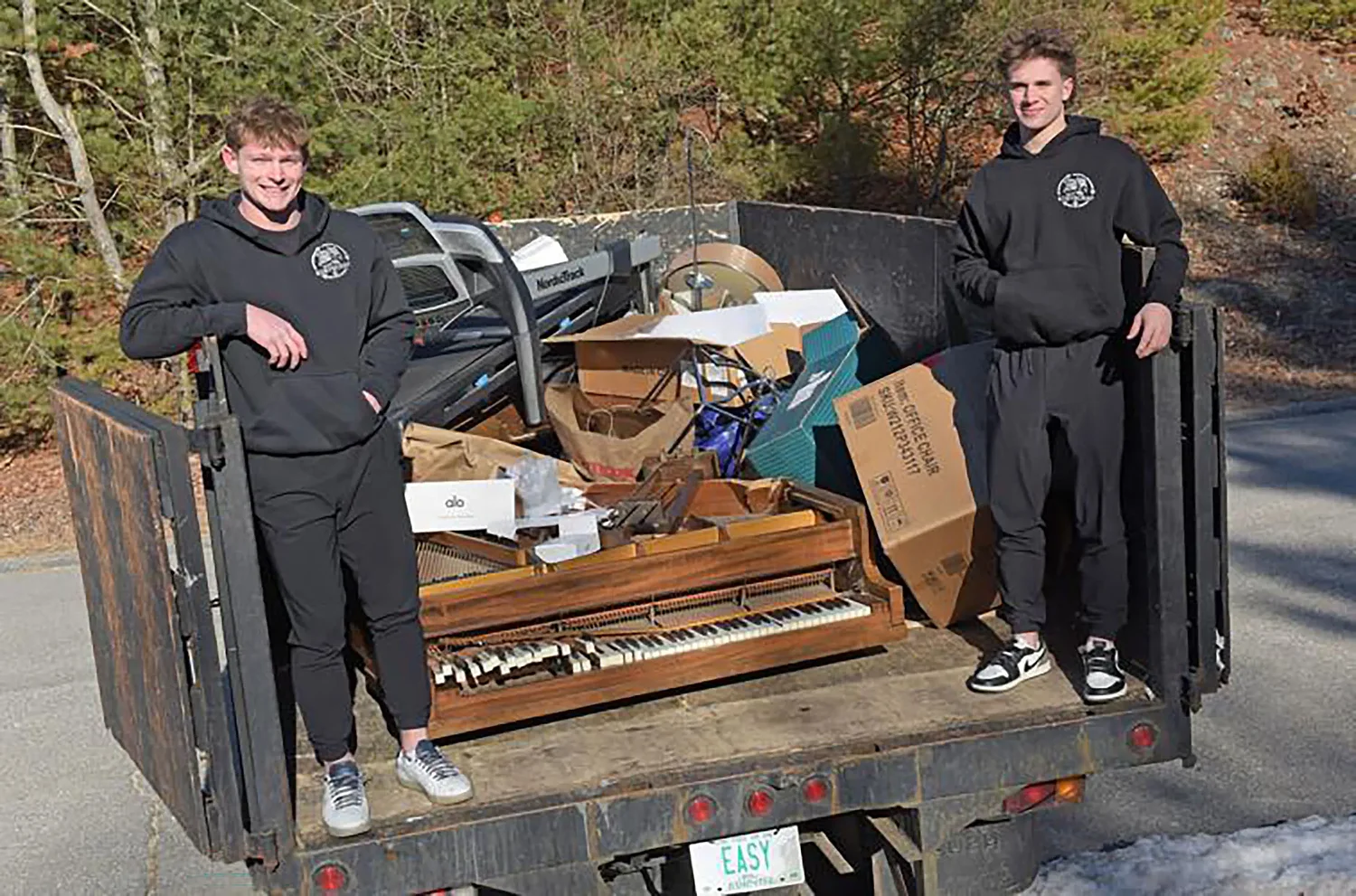 NH teens turn scrap-hauling start-up into growing green business