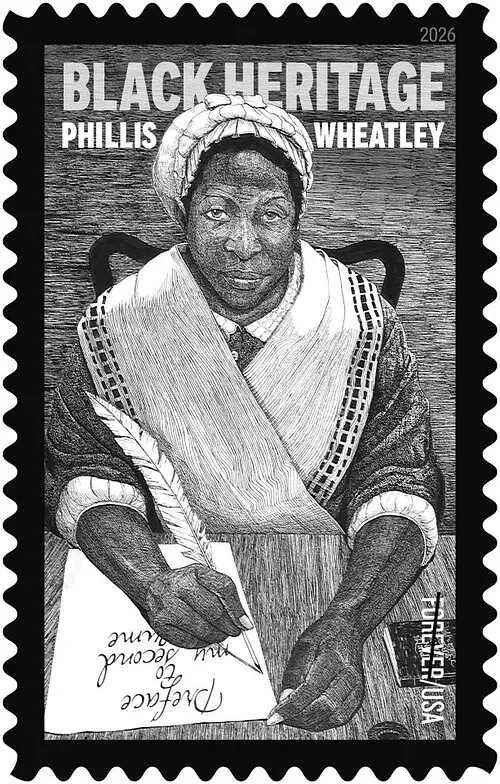 USPS honors Phillis Wheatley, first published African-American poet, with 49th Black Heritage Stamp