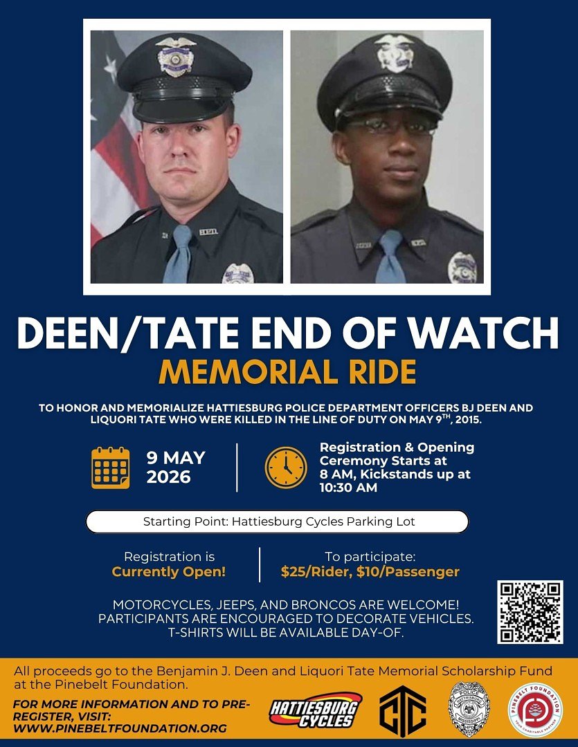 Deen and Tate End of Watch Memorial Ride set for May 9