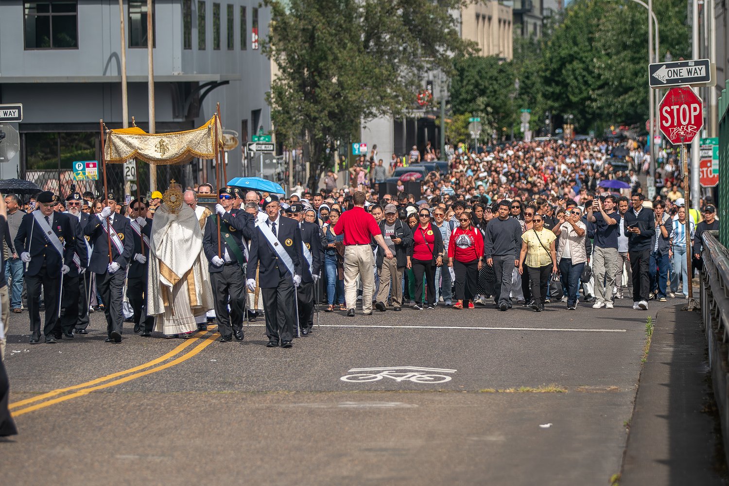 Catholic procession draws thousands to Portland streets