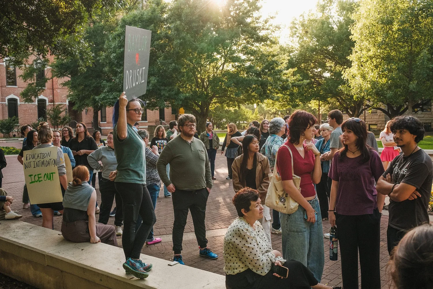 Baylor’s dueling events peaceful as Turning Point casts blame over turnout