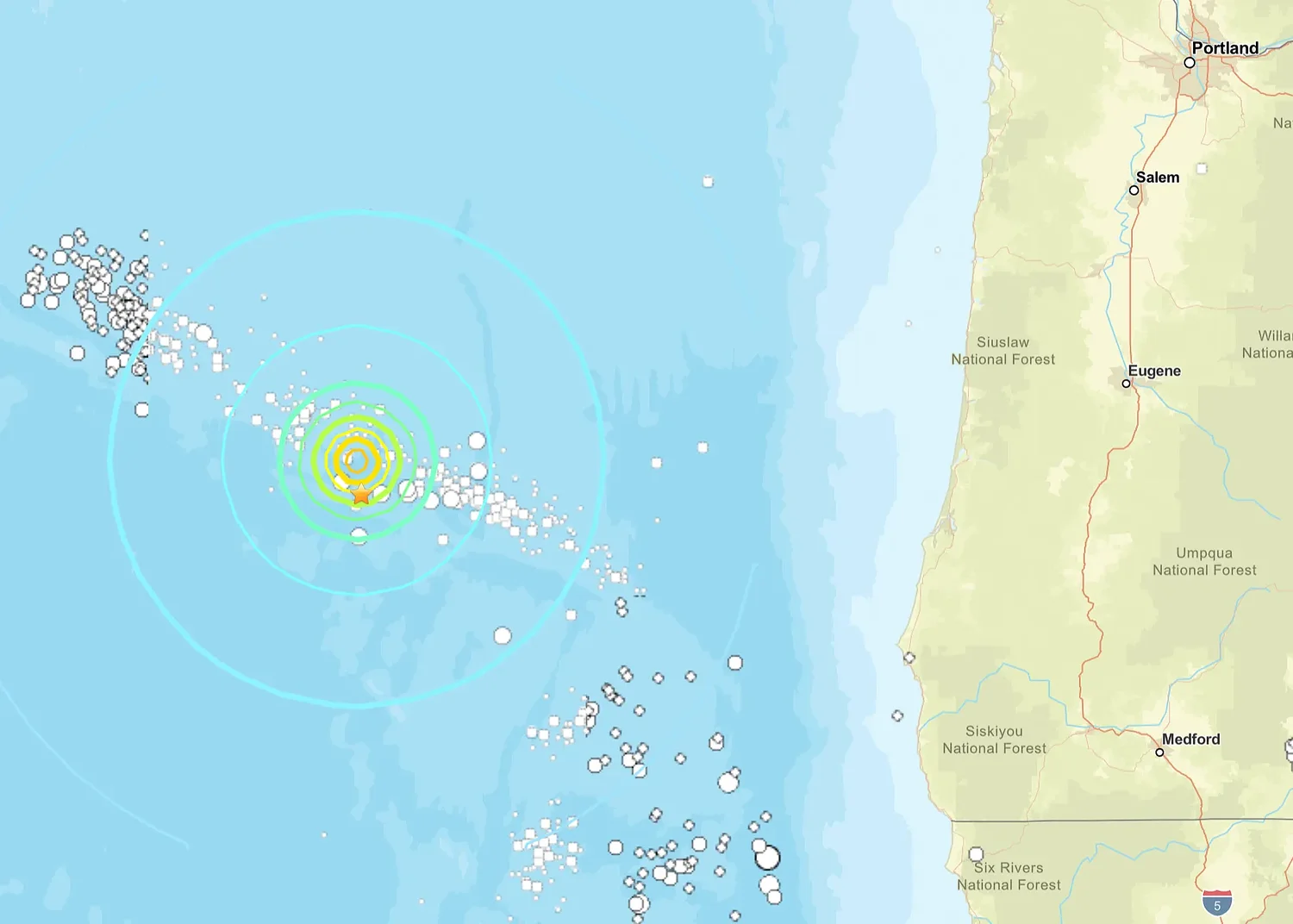 People in Eugene report feeling 6.0 earthquake off Oregon coast