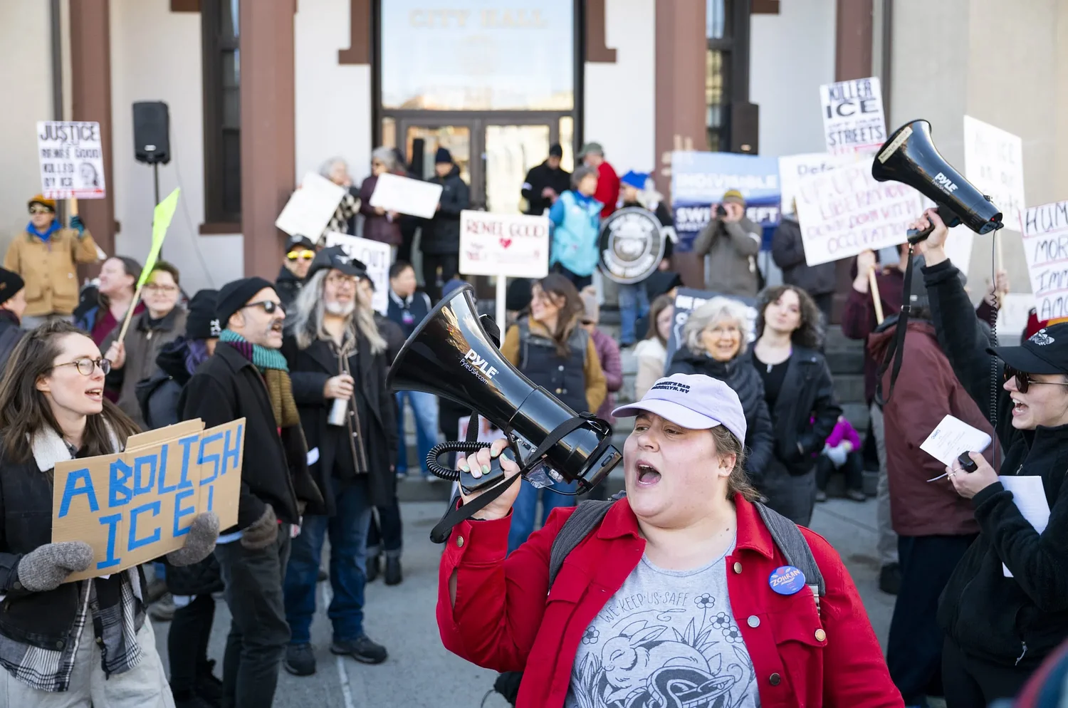 ICE killing ignites mass protest in Northampton, across county