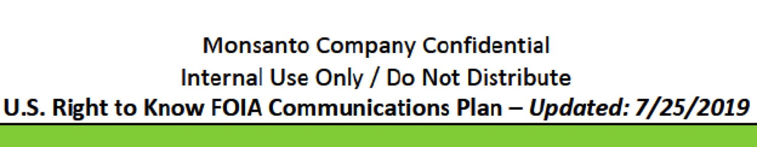 Monsanto’s campaign against U.S. Right To Know: Read the documents