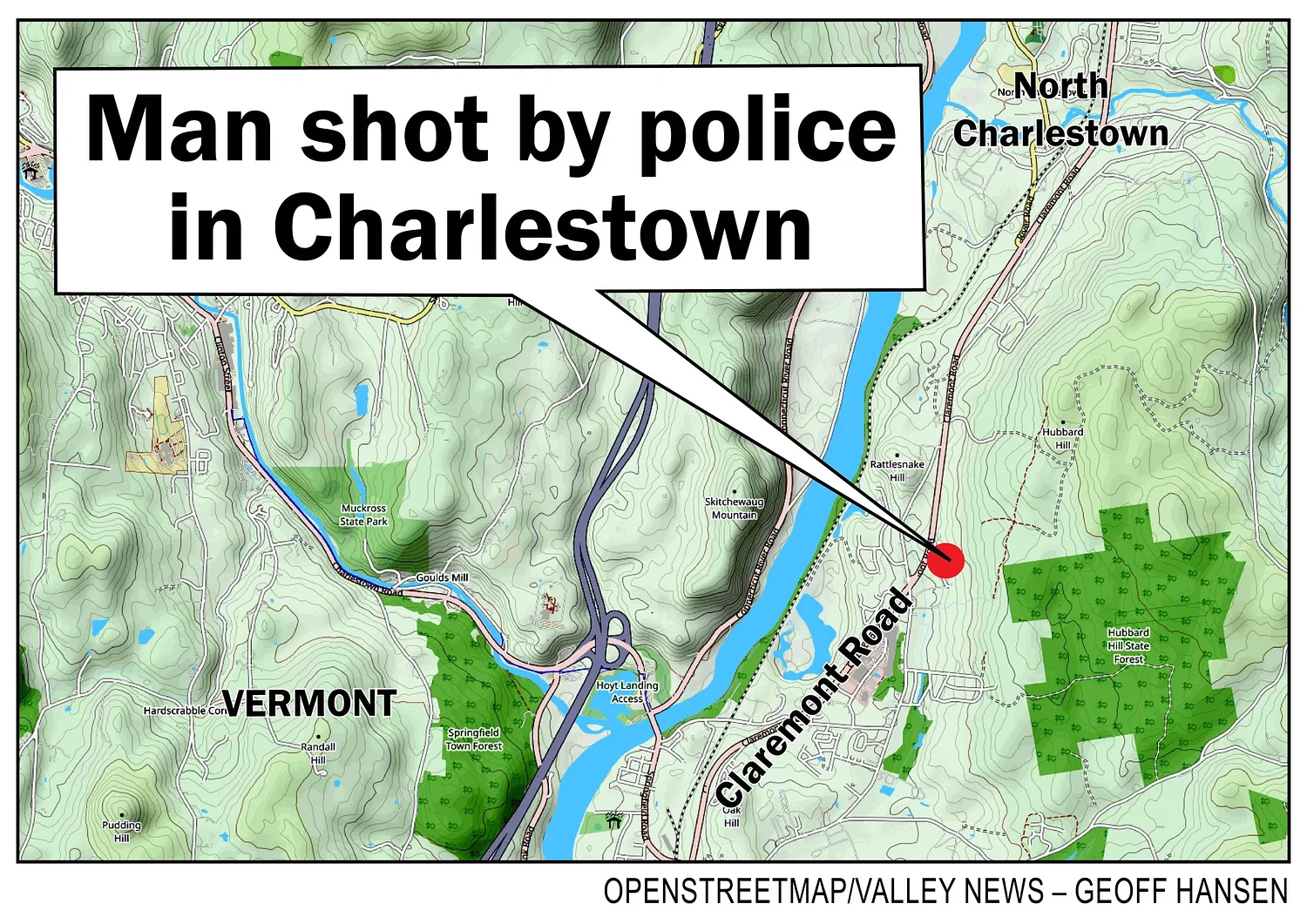 Man shot by Charlestown police charged