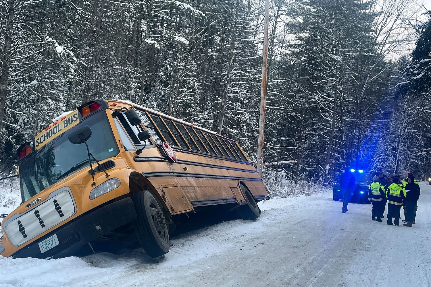 School bus crash in Newbury leaves students unharmed