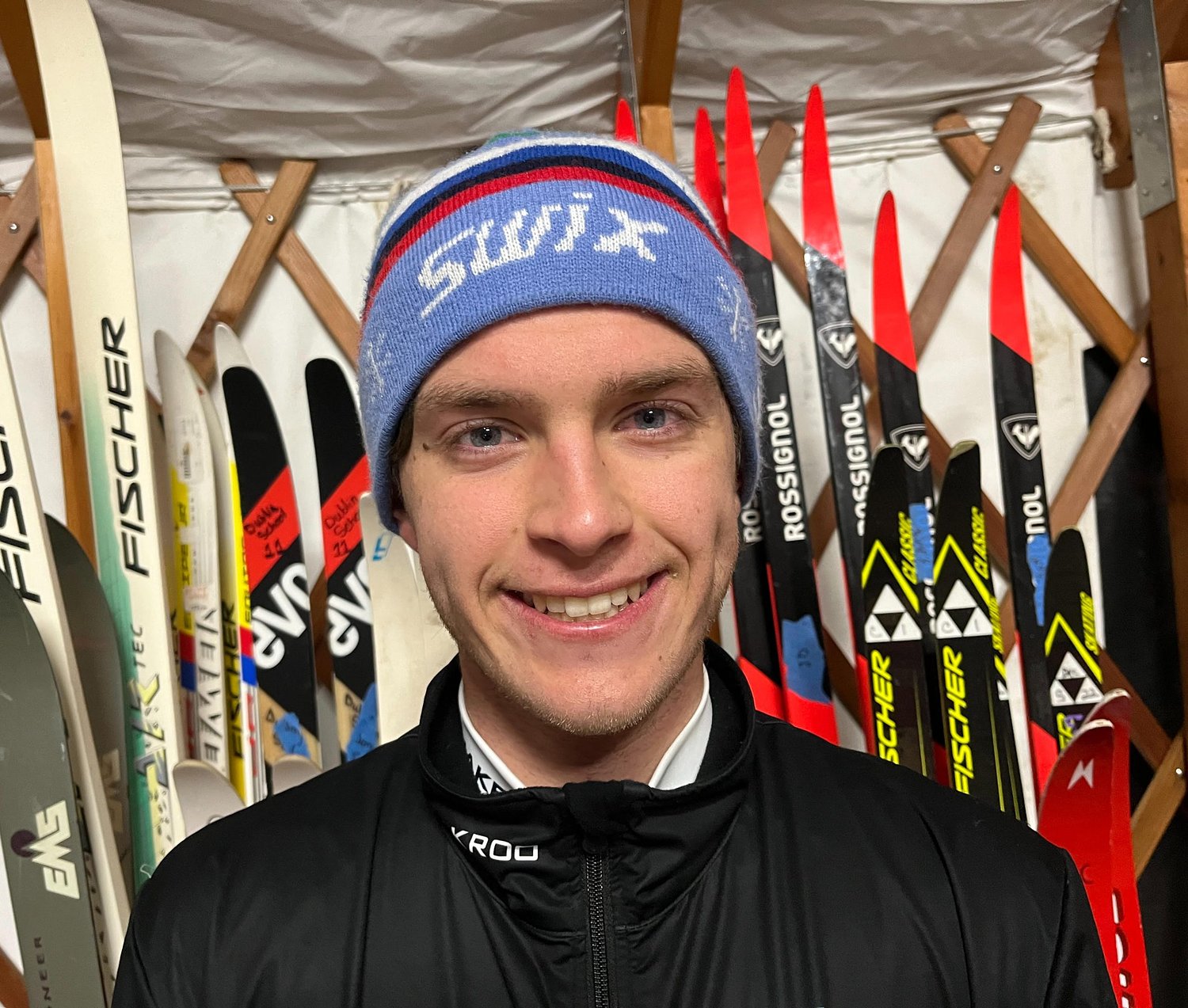 Alex Huesgen glides to victory in Dublin School's Headlamp Hustle race