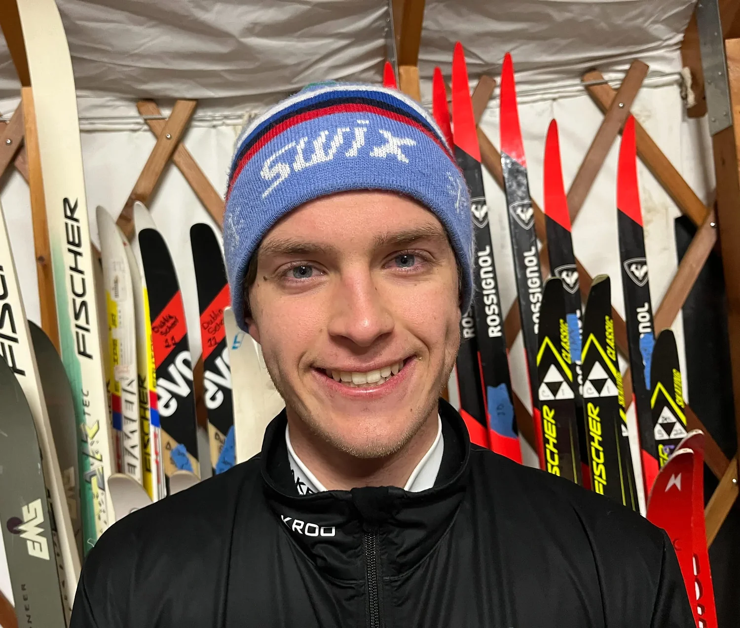 Alex Huesgen glides to victory in Dublin School's Headlamp Hustle race