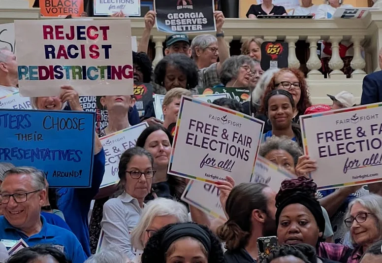 Georgia voting advocates celebrate delay on redistricting
