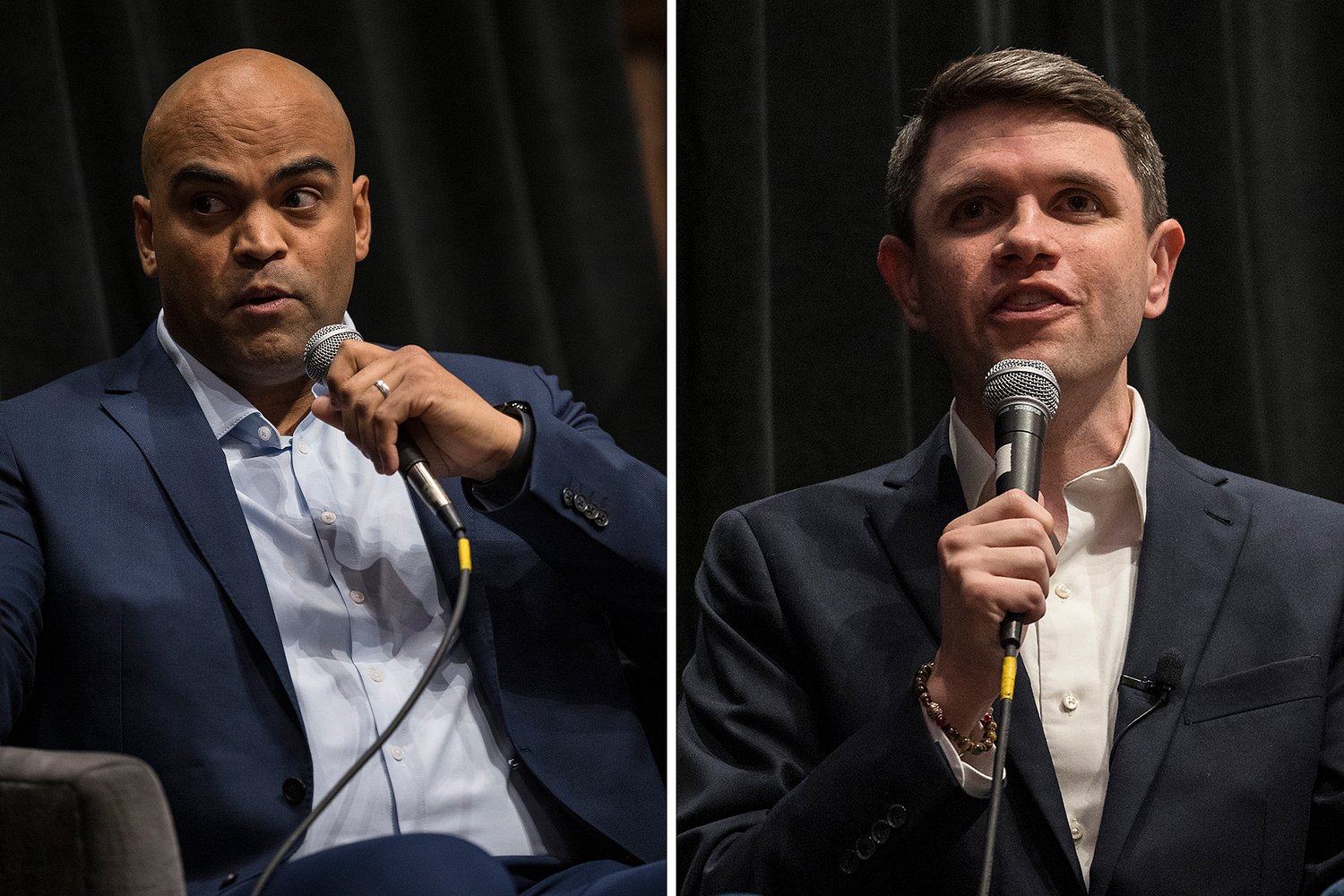 U.S. Senate hopeful Colin Allred criticizes rival James Talarico for accepting billionaire donations