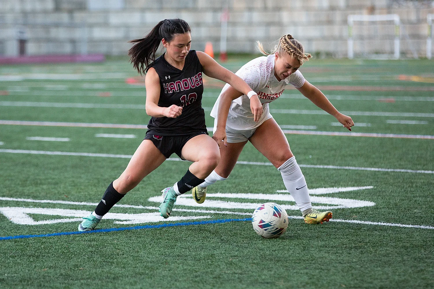 Hanover girls soccer shut out by defending champs