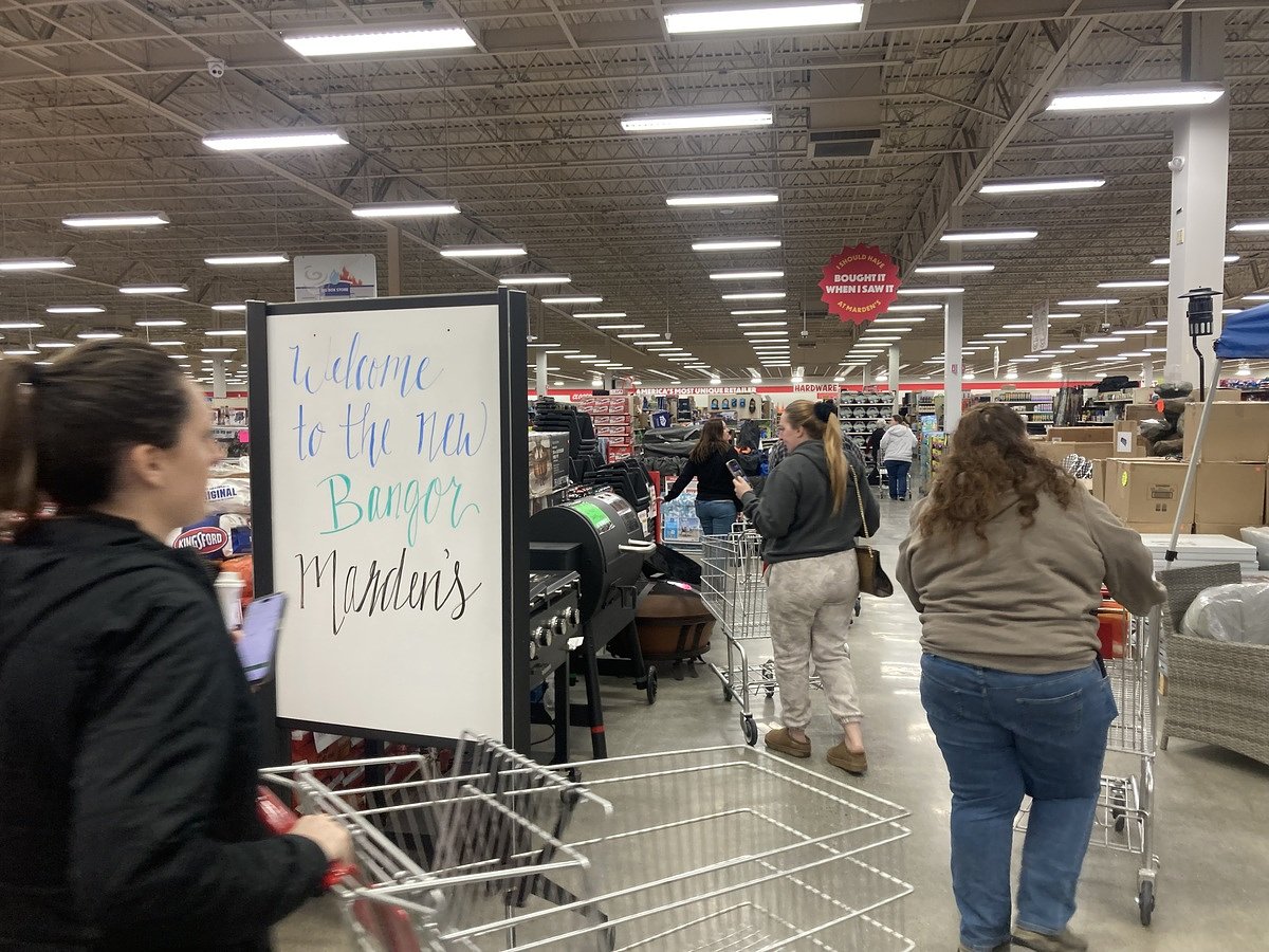 Customers flock to Bangor Marden’s on opening day