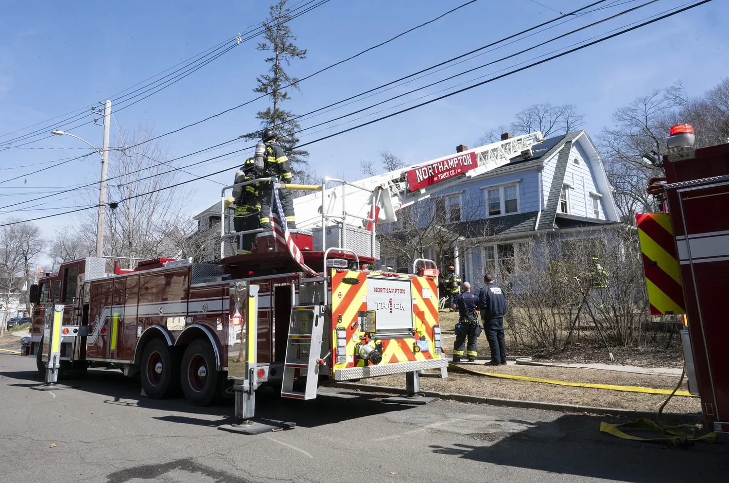 Firefighters douse small blaze in Northampton home