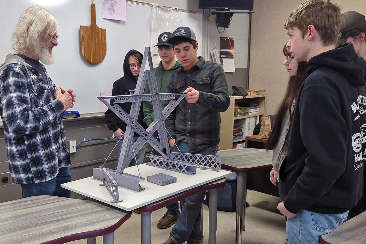 Students will forge a 20-foot Acadian star from former Aroostook landmark