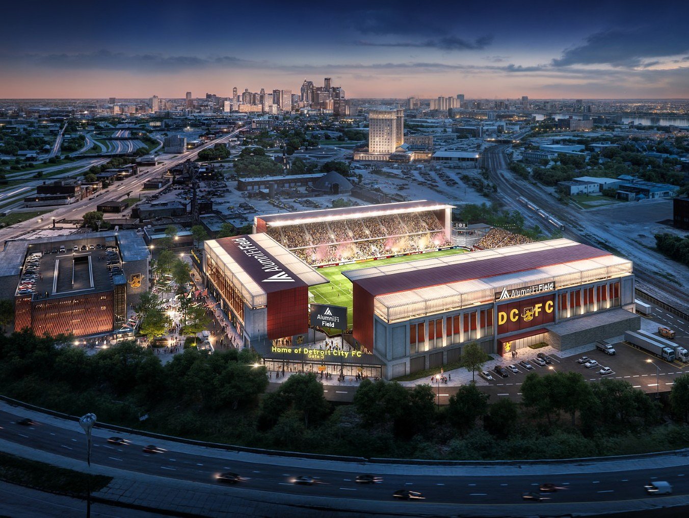 Detroit City FC’s 15,000 seat soccer stadium opening delayed by a year