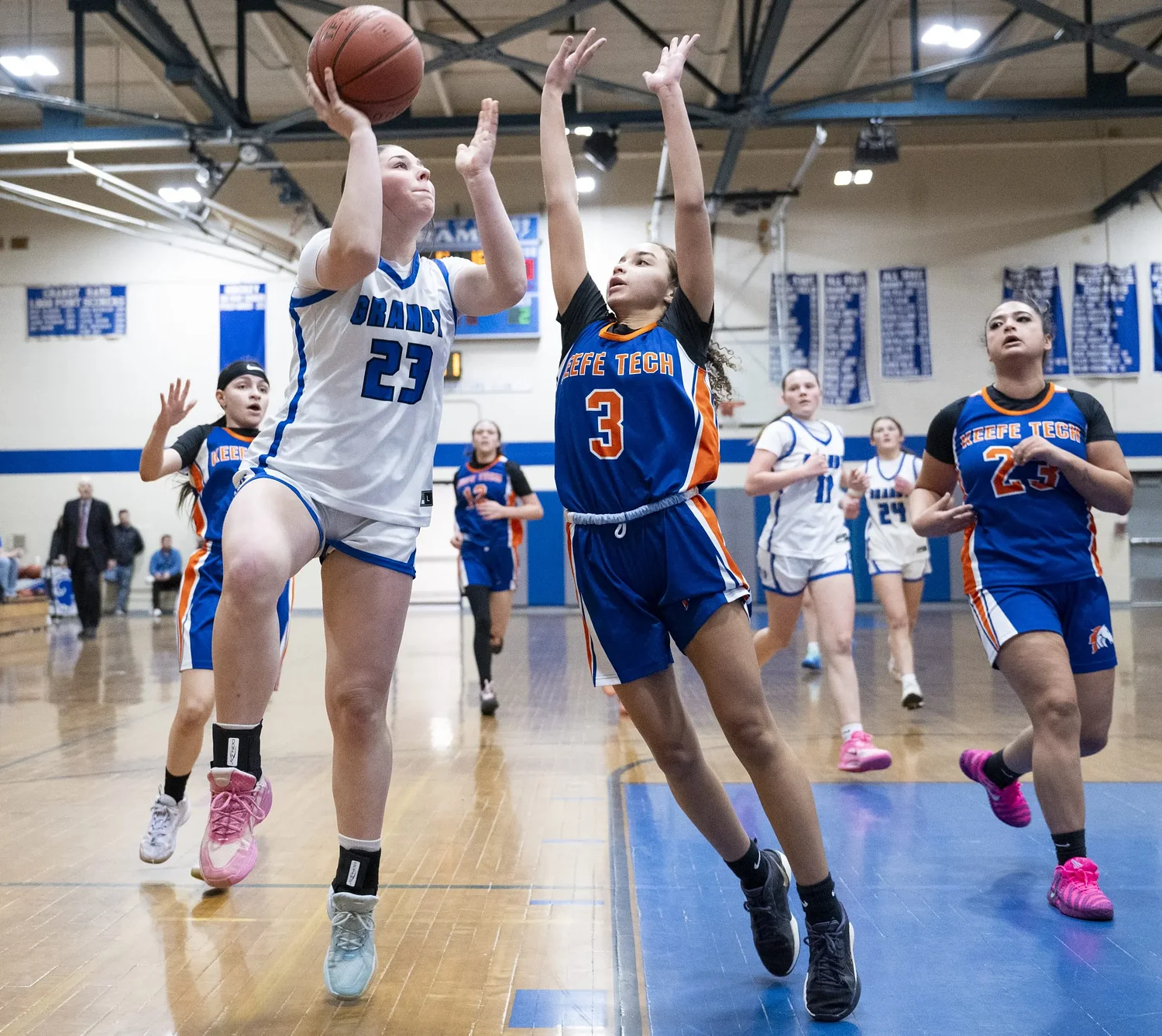 MIAA basketball: Granby girls sidestep Keefe Tech; PVCICS boys bow out to Argosy Collegiate Charter