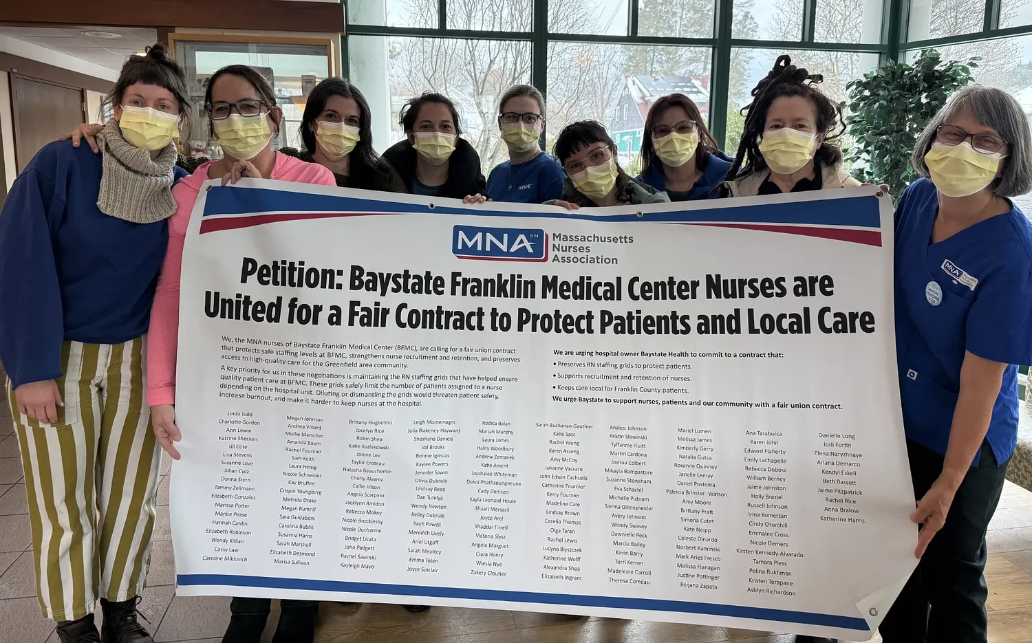 Baystate Franklin nurses union seeks to maintain staffing minimums in new contract