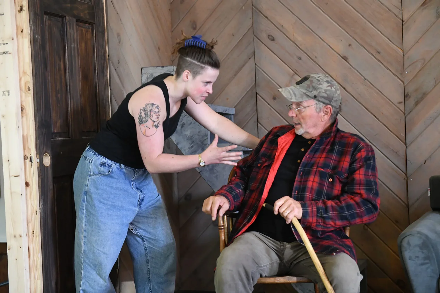 Art imitates life: Wendell Meetinghouse debuts ‘Swamped’, a play bridging social divides