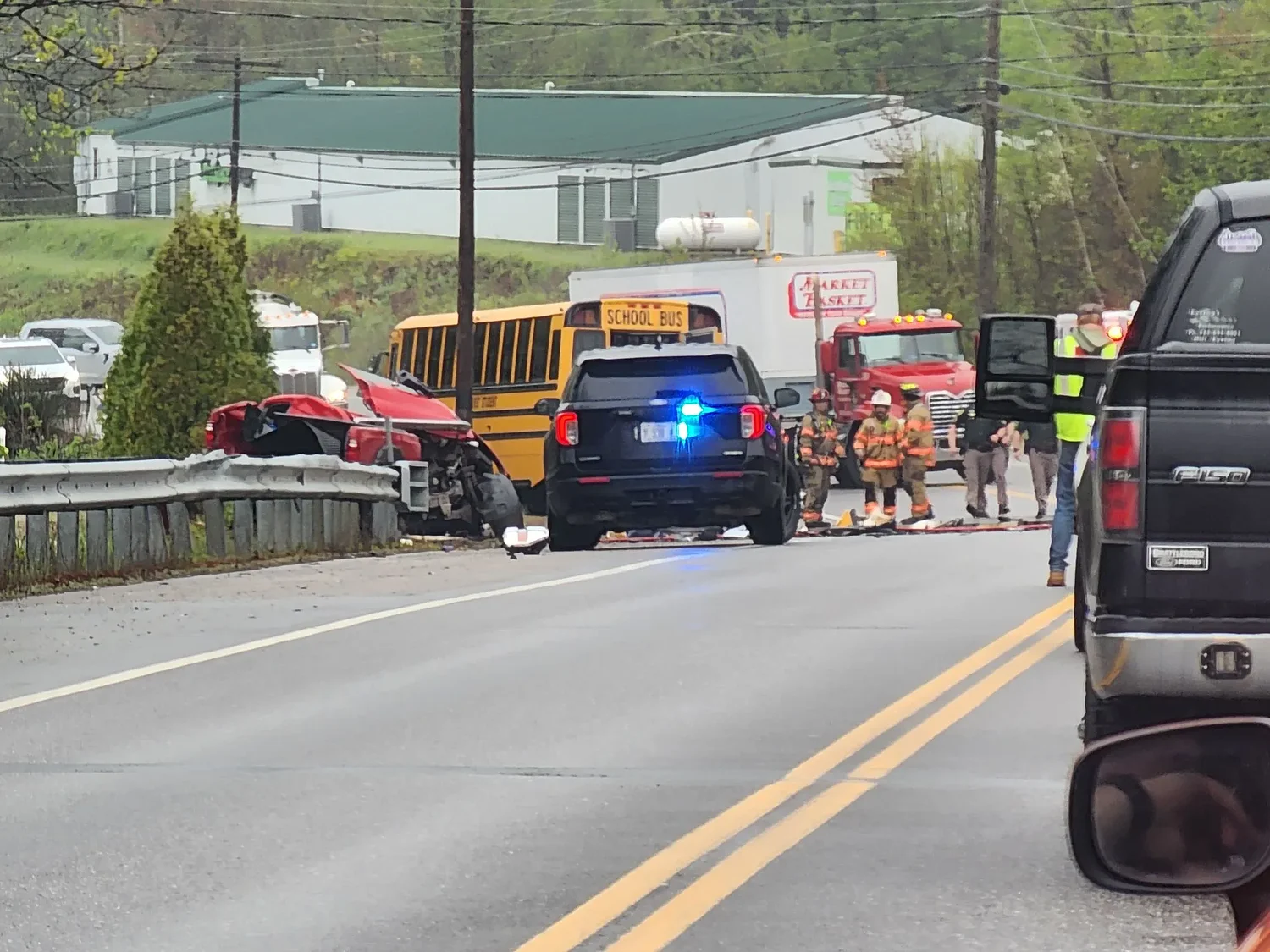 Towns respond to fatal crash involving school bus in Marlborough