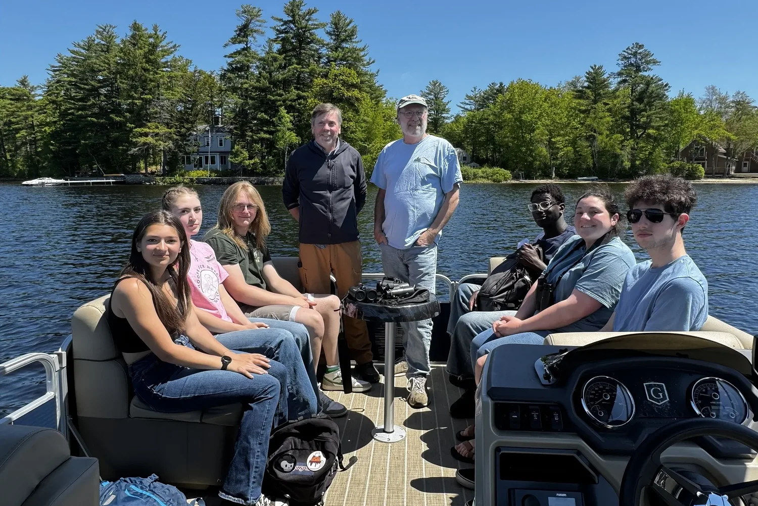 Students learn about loons and water conservation on Contoocook Lake