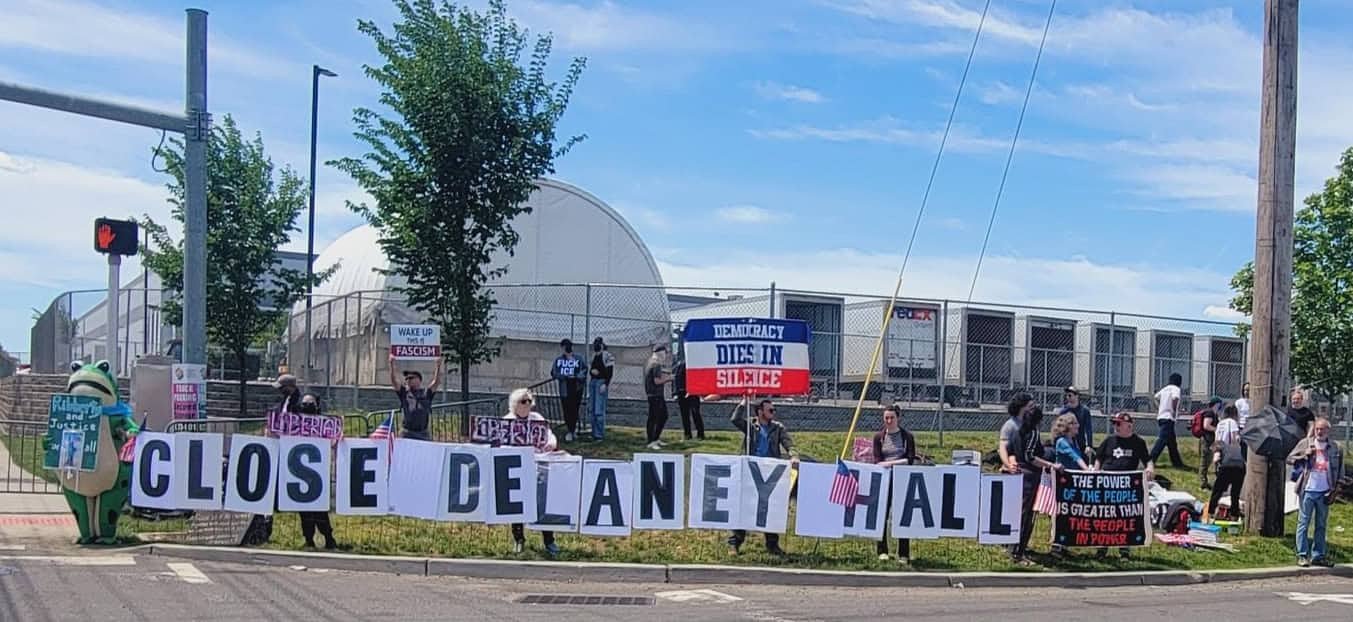 Newark imposes overnight curfew around Delaney Hall after another night of clashes