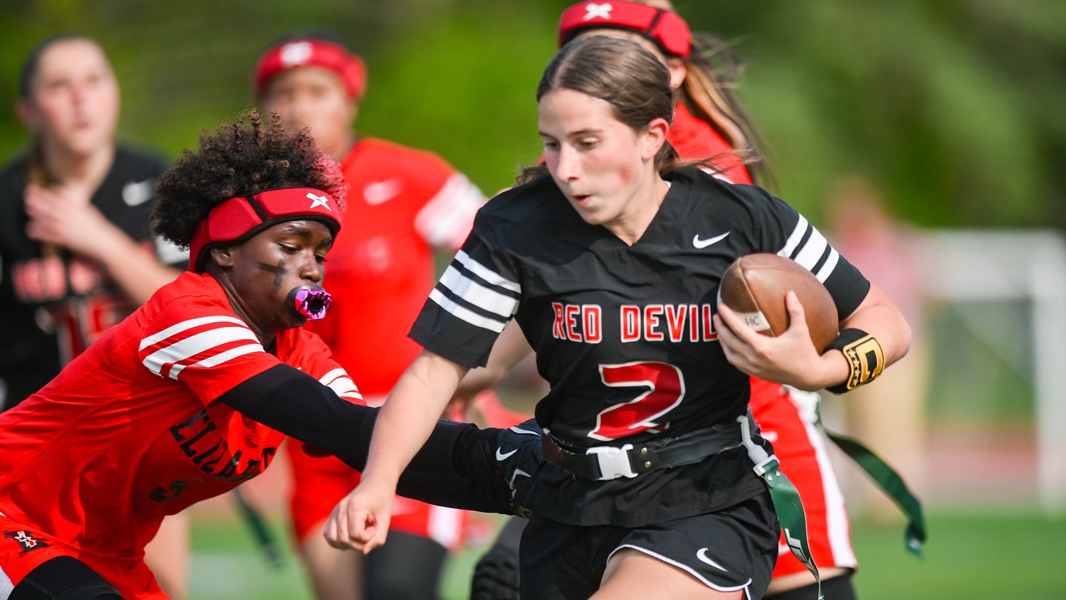 Flag football rosters for Phil Simms North-South All-Star Football Classic