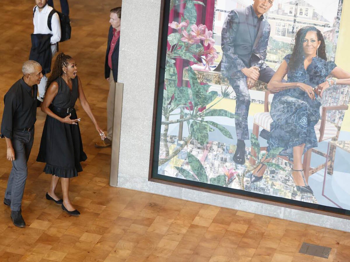Obama Presidential Center Unveils First Official Portrait of Barack and Michelle Obama Together
