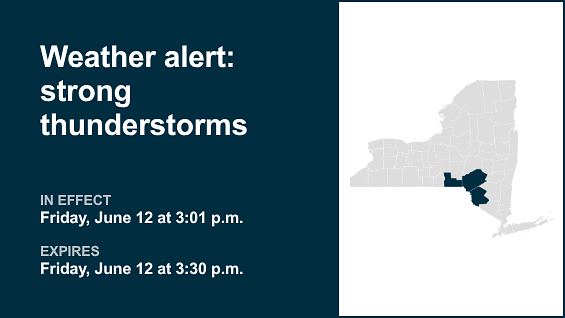 Update: Thunderstorms with pea-sized hail in Southern Tier, Hudson Valley Friday — gusts to hit 40 mph