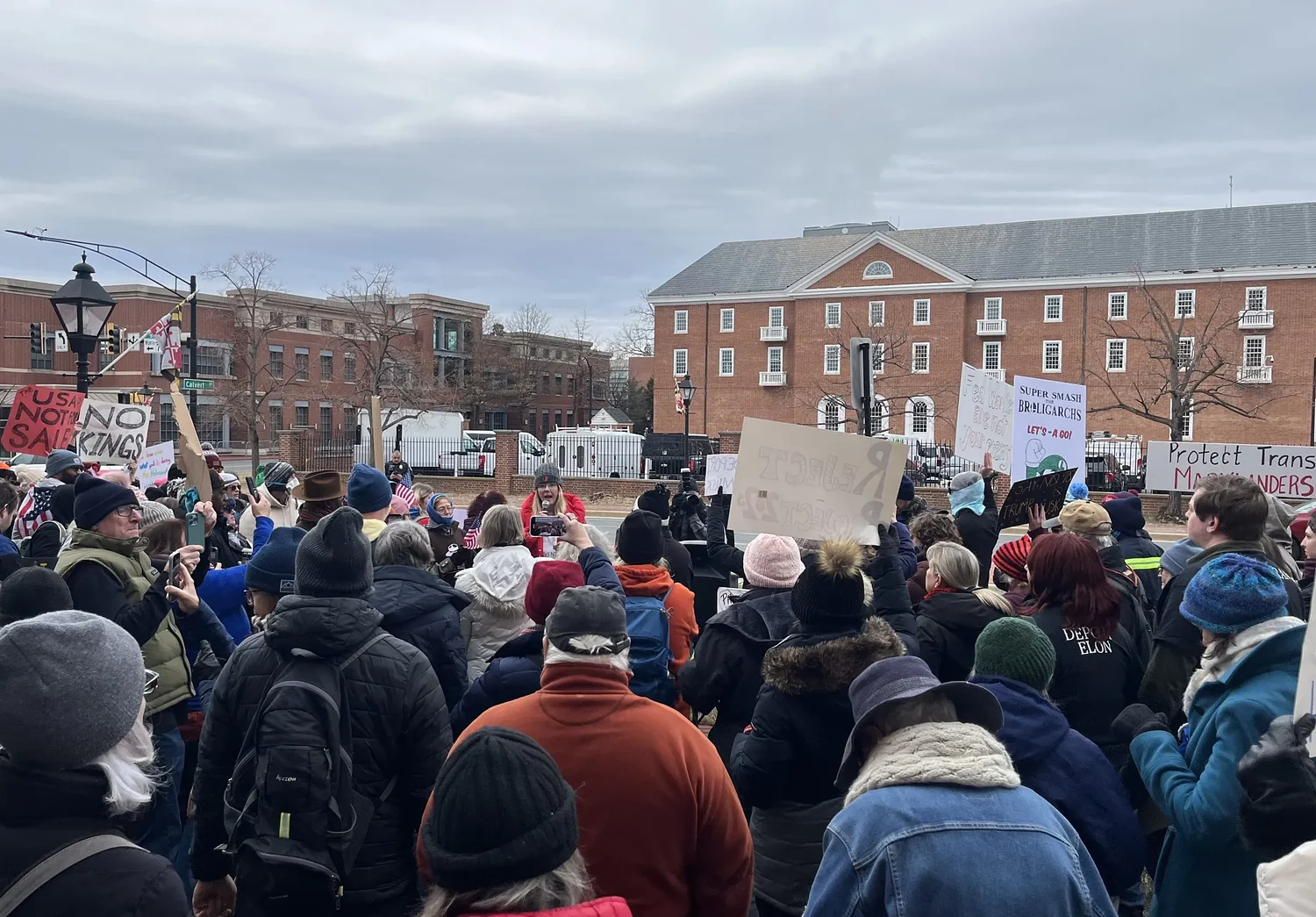 Marylanders join nationwide ‘50501’ protests, denouncing president’s implementation of policies aligned with Project 2025
