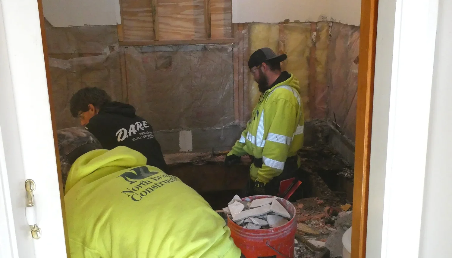 From repairing sunken tubs to rotting decks, NHTI carpentry apprentices build hands-on experience with volunteer projects