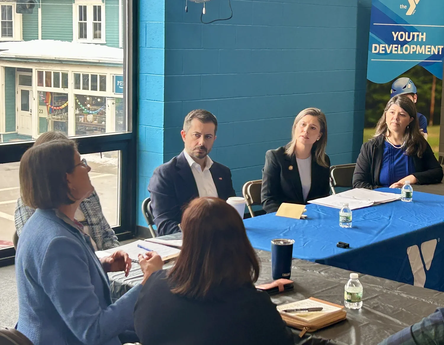 Pete Buttigieg tours Granite YMCA in Concord with focus on child care