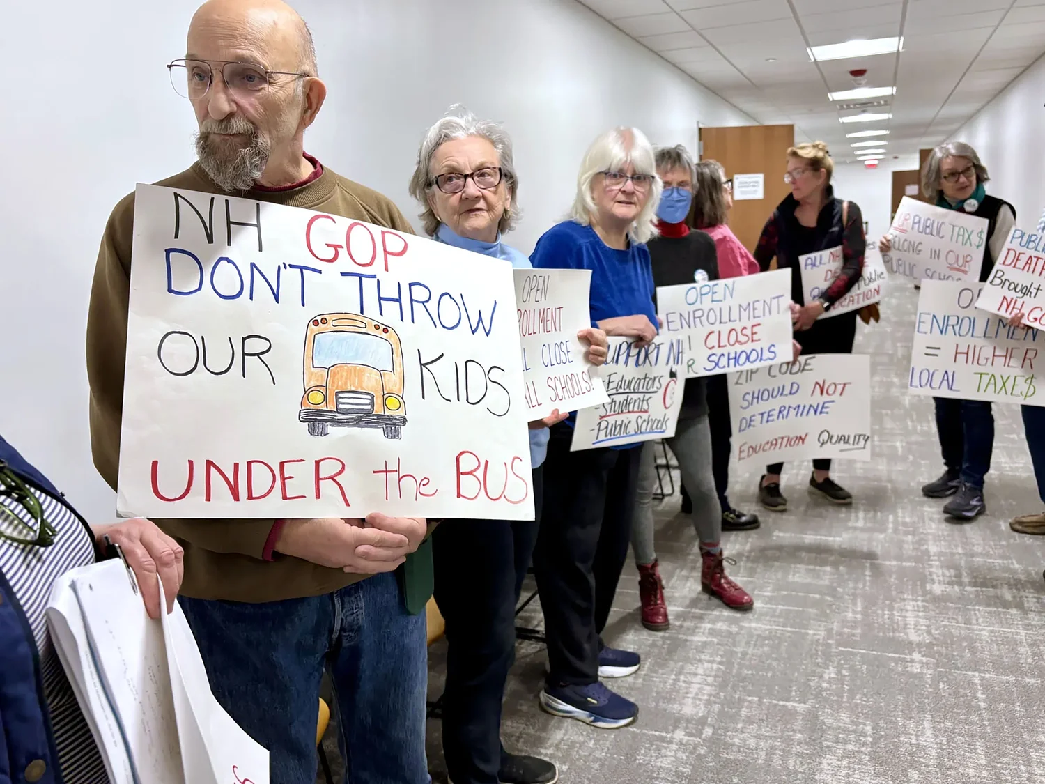 Mixed reviews for latest version of NH open enrollment education bill