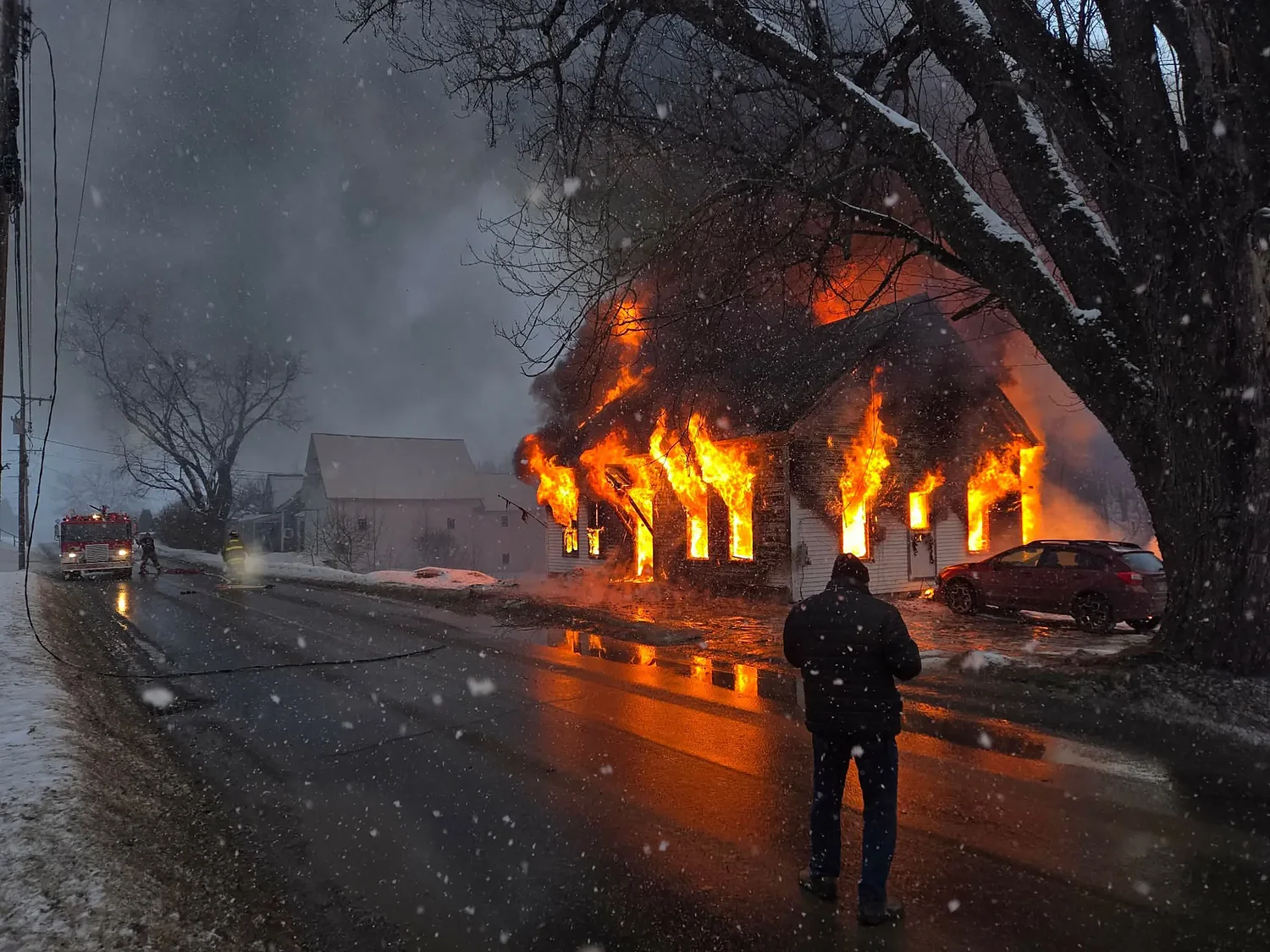 House destroyed by fire in East Corinth cause remains unknown