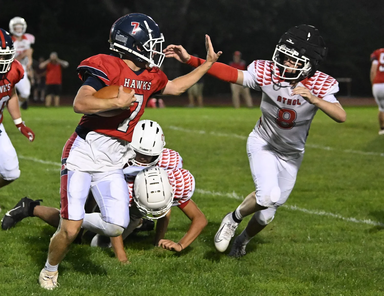 HS Football: Frontier’s rushing attack leads to 40-6 season-opening victory over Athol (PHOTOS)