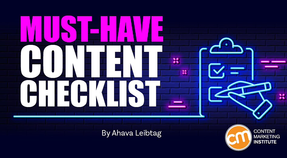 Must-Have Checklist To Creating Valuable Content