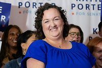 Former Democratic Rep. Katie Porter nearly exits tense interview in her run for California governor