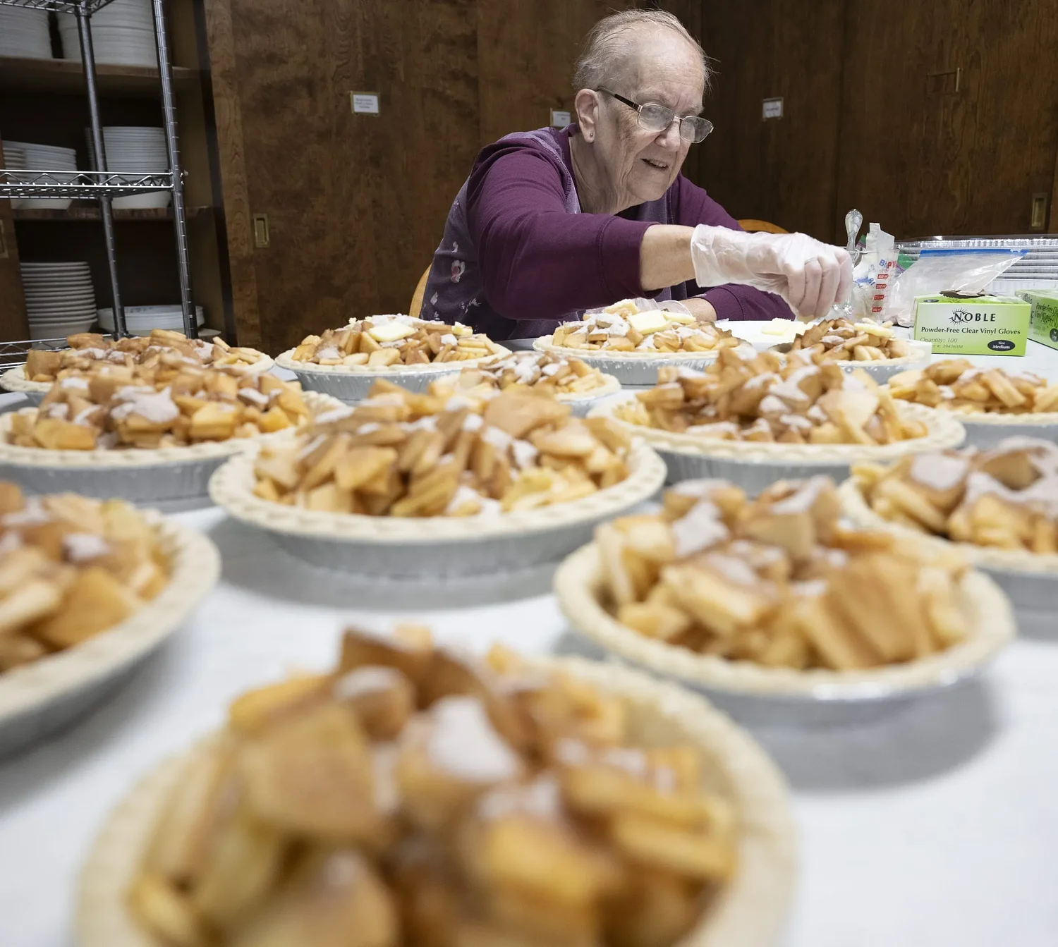 Photos: Methodist Church preps pies for upcoming holiday fair