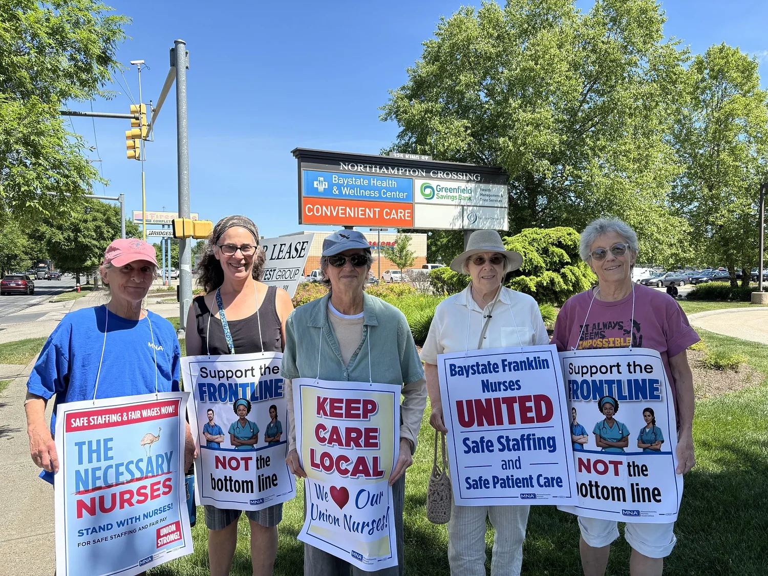 Baystate Franklin nurses continue push for better pay, staffing levels