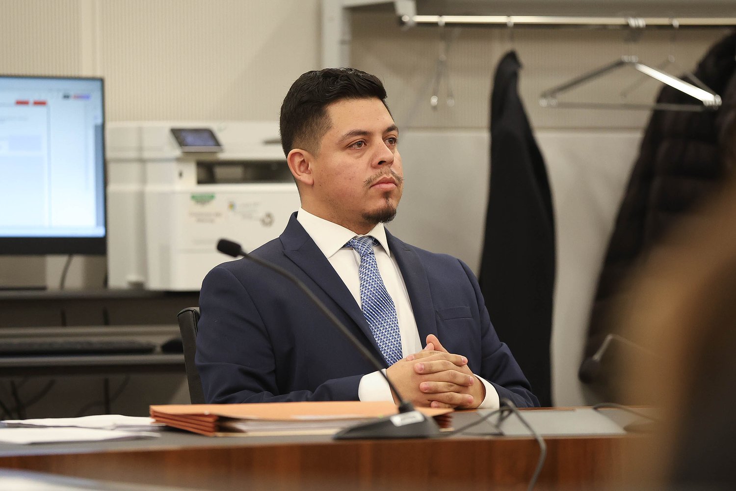 Joliet City Councilman Juan Moreno testifies at hearing challenging his city residency